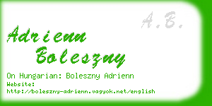 adrienn boleszny business card